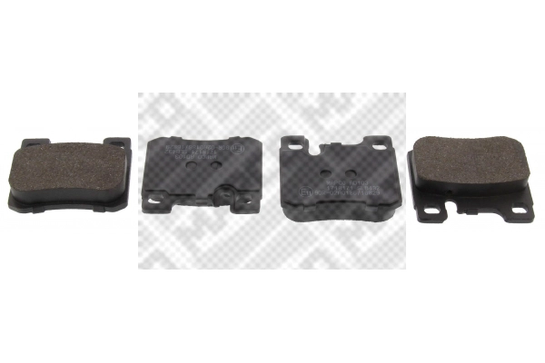 Kit de plaquettes de frein, frein à disque MAPCO 6409