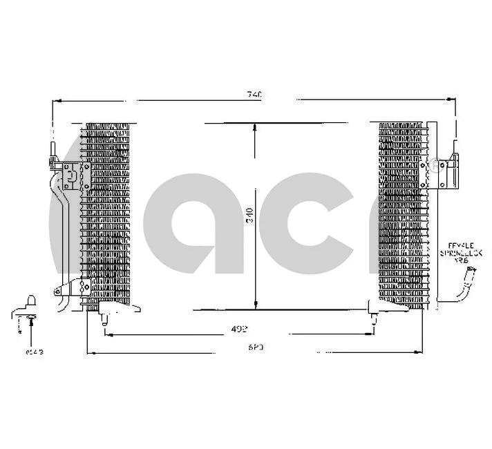 Condenseur, climatisation ACR 300487