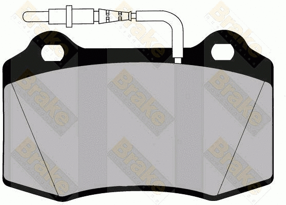Kit de plaquettes de frein, frein à disque Brake ENGINEERING PA1259