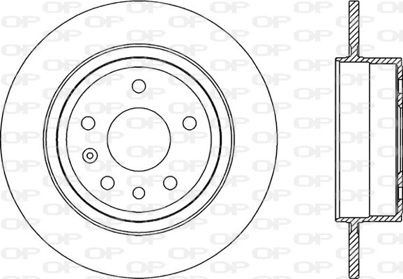 Disque de frein OPEN PARTS BDR2035.10