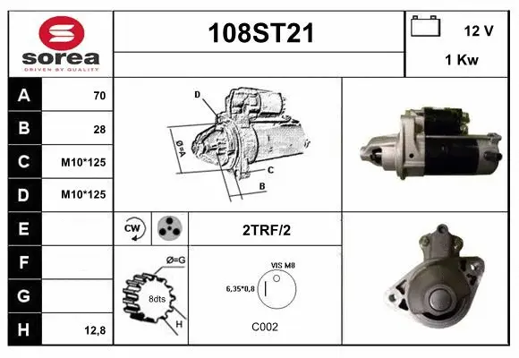 Démarreur STARTCAR 108ST21