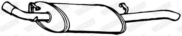 Silencieux arrière WALKER 14531