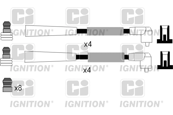 Kit de câbles d'allumage QUINTON HAZELL XC432