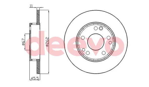 Disque de frein DEEVO BD11180