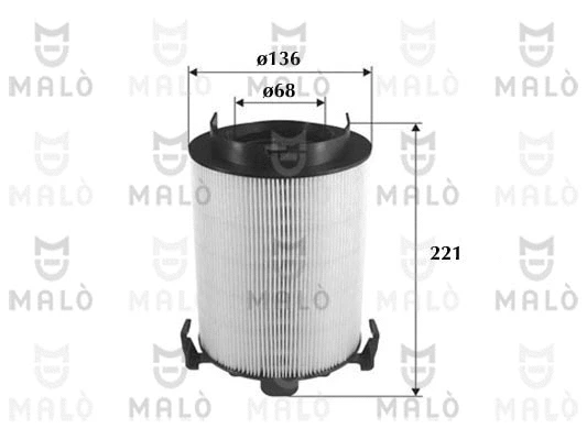 Filtre à air AKRON-MALÒ 1500045