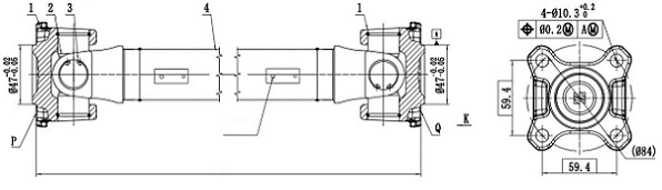 Arbre de transmission, entraînement essieux SERCORE 32102