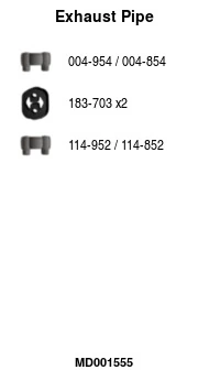 Tuyau d'échappement FA1 MD001555
