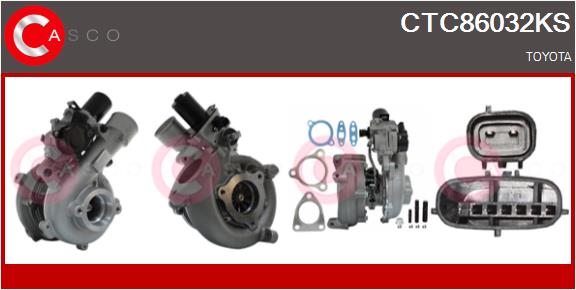 Turbocompresseur, suralimentation CASCO CTC86032KS