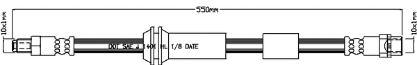 Flexible de frein JURATEK JBH1189