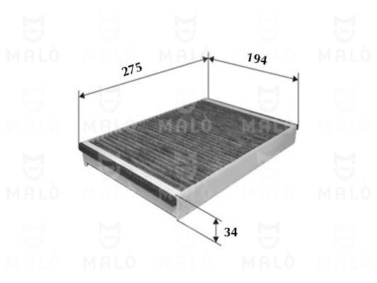 Filtre, air de l'habitacle AKRON-MALÒ 1531452
