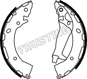 Jeu de mâchoires de frein TRUSTING 046.213