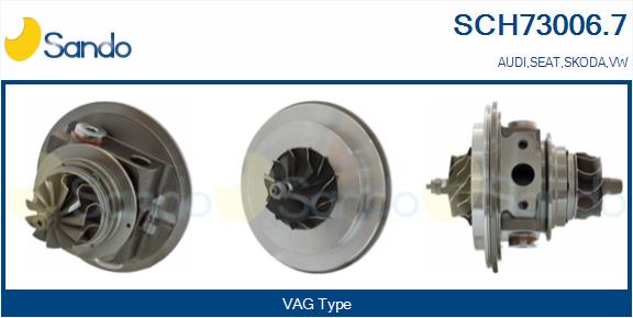 Groupe carter, turbocompresseur SANDO SCH73006.7
