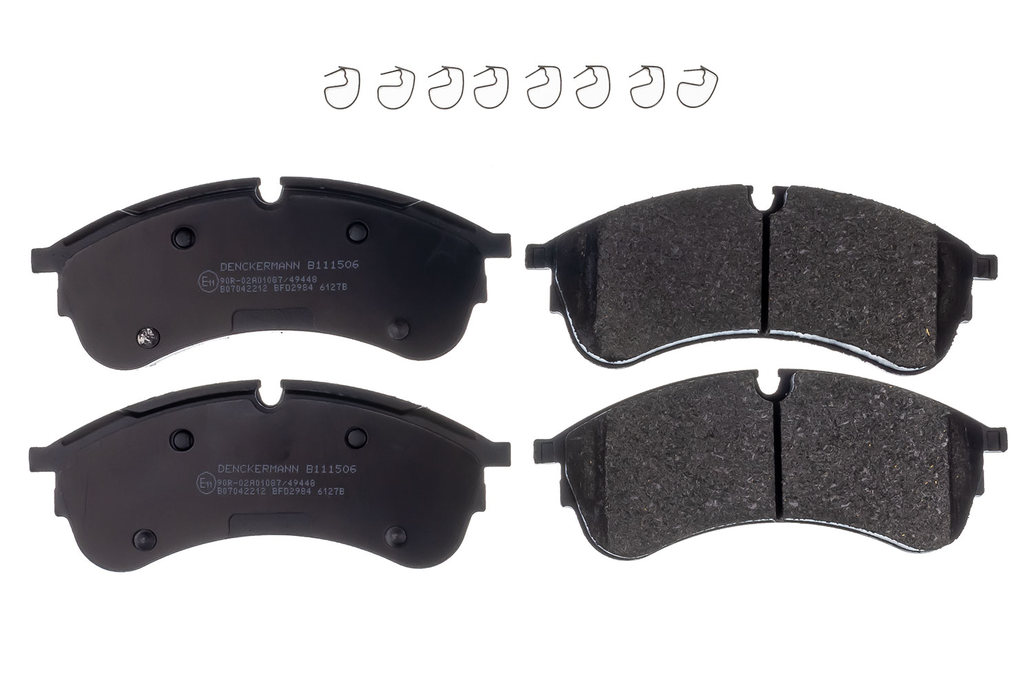 Kit de plaquettes de frein, frein à disque DENCKERMANN B111506