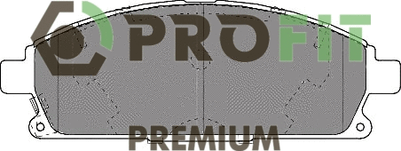 Kit de plaquettes de frein, frein à disque PROFIT 5005-1263