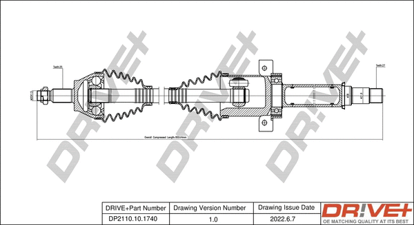 Arbre de transmission Dr!ve+ DP2110.10.1740