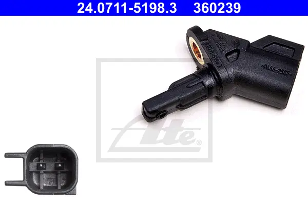 Capteur, vitesse de roue ATE-APAC 24.0711-5198.3