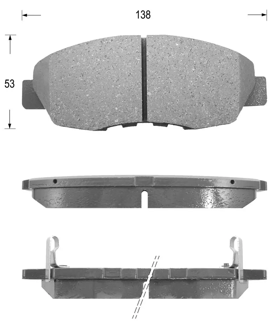 Kit de plaquettes de frein, frein à disque KAISHIN FK5116