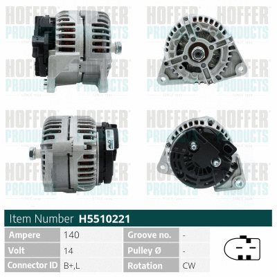 Alternateur HOFFER H5510221