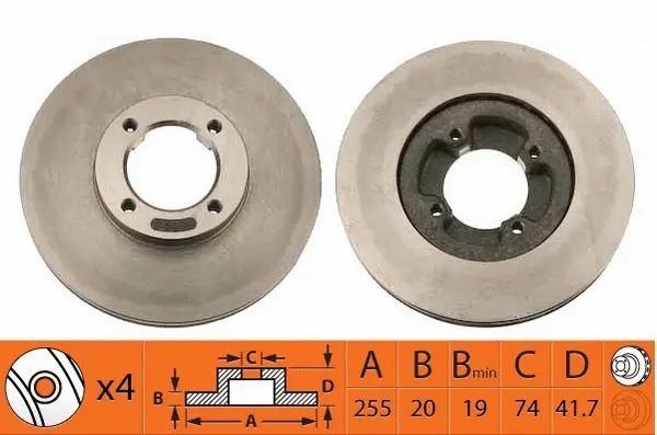 Disque de frein SB BR21181T
