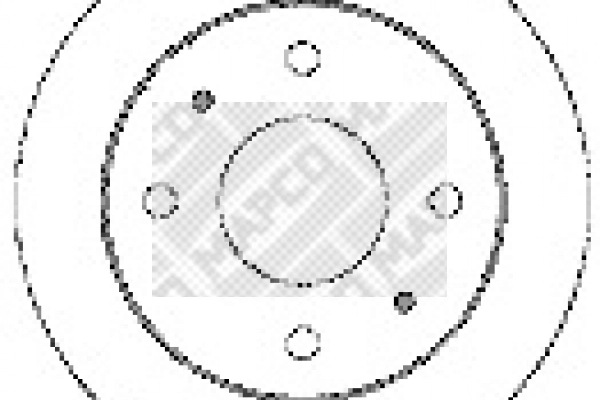 Disque de frein MAPCO 15504