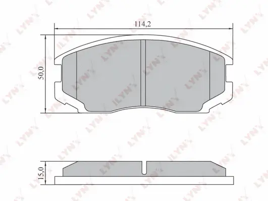 Kit de plaquettes de frein, frein à disque LYNXAUTO BD-7553