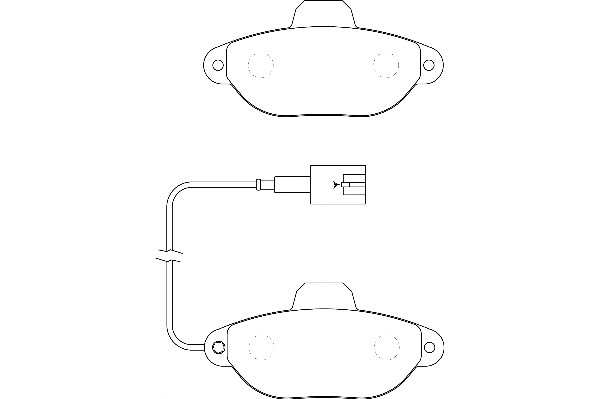 Kit de plaquettes de frein, frein à disque Omnicraft 2134830