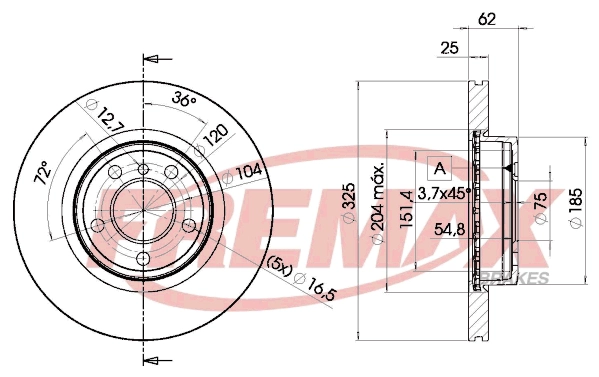 Disque de frein FREMAX BD-2217