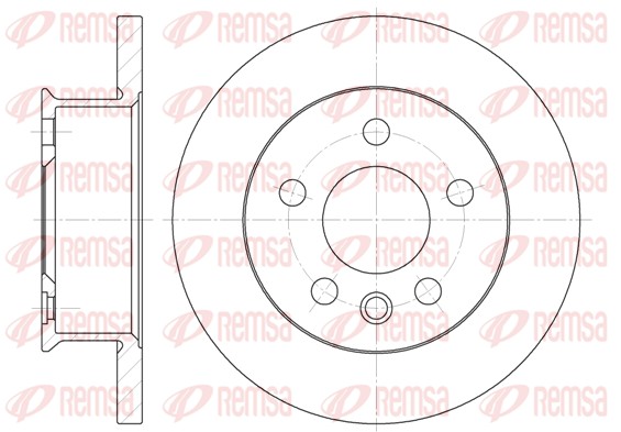 Disque de frein REMSA 6414.00