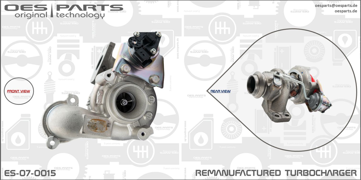 Turbocompresseur, suralimentation OES PARTS ES-07-0015