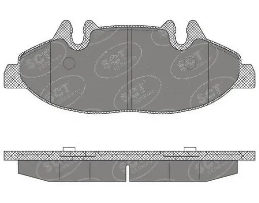 Kit de plaquettes de frein, frein à disque SCT - MANNOL SP 640 PR