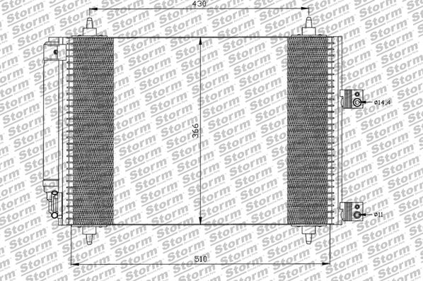 Condenseur, climatisation STORM QUALITY PARTS 79702