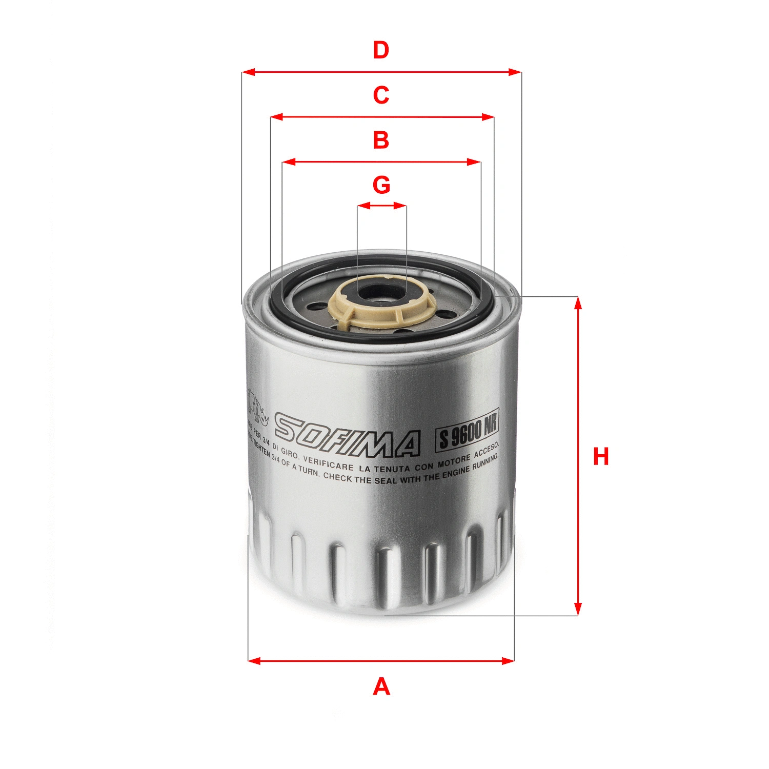 Filtre à carburant SOFIMA S 9600 NR