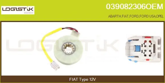 Détecteur de l'angle de braquage LGK 039082306OEM