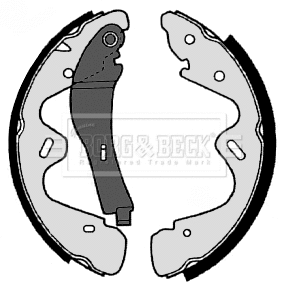 Jeu de mâchoires de frein BORG & BECK BBS6355