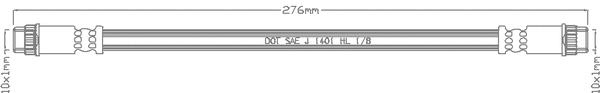 Flexible de frein JURATEK JBH1012