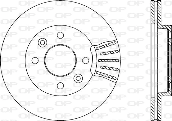 Disque de frein OPEN PARTS BDA1450.20