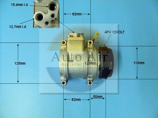 Compresseur, climatisation AUTO AIR GLOUCESTER 14-1265