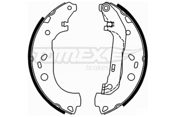 Jeu de mâchoires de frein TOMEX Brakes TX 21-87