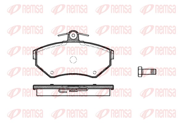 Kit de plaquettes de frein, frein à disque REMSA 0631.00