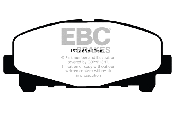 Kit de plaquettes de frein, frein à disque EBC Brakes DP21999