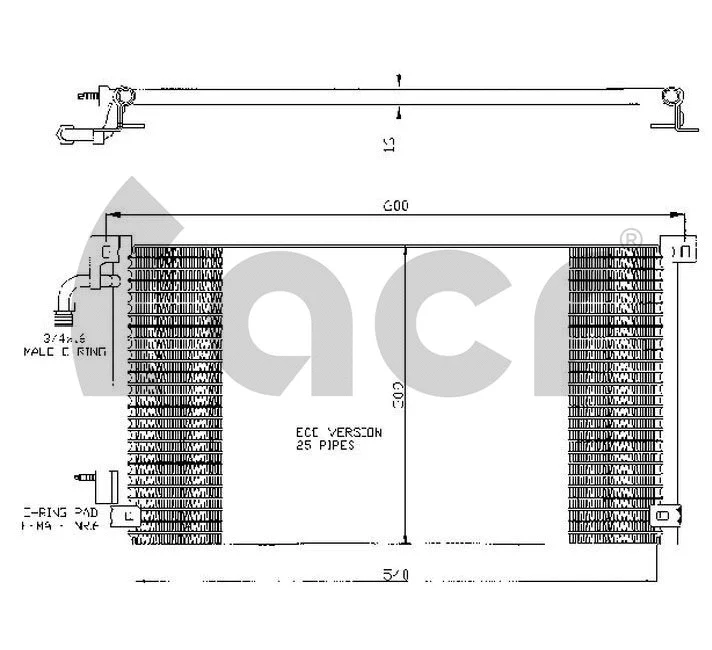 Condenseur, climatisation ACR 300390
