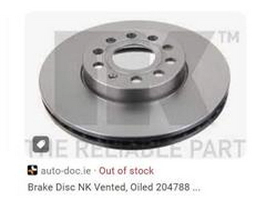 Disque de frein ZPY 8E0098301C