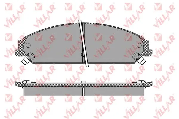 Kit de plaquettes de frein, frein à disque VILLAR 626.1401