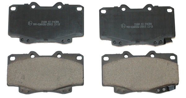 Kit de plaquettes de frein, frein à disque National NP2823