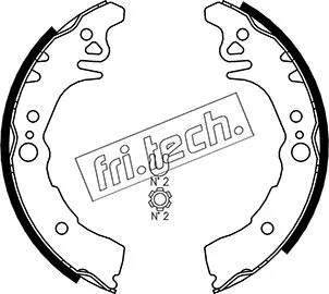 Jeu de mâchoires de frein fri.tech. 1115.306