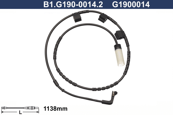Contact d'avertissement, usure des plaquettes de frein GALFER B1.G190-0014.2