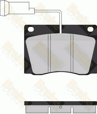 Kit de plaquettes de frein, frein à disque Brake ENGINEERING PA1217