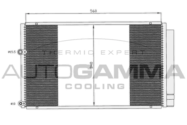Condenseur, climatisation AUTOGAMMA 104922