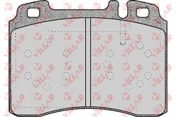 Kit de plaquettes de frein, frein à disque VILLAR 626.0423