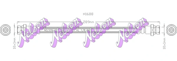 Flexible de frein KAWE H1688